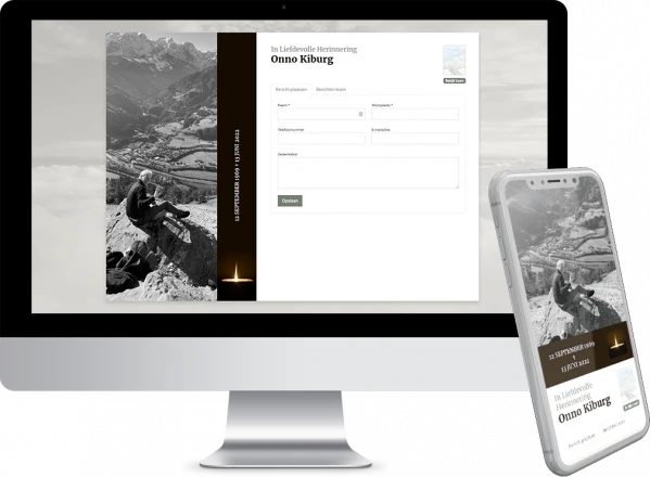 Online Condoleance Mogelijkheid